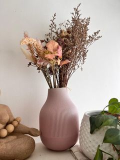 Ikea vase with dried flowers