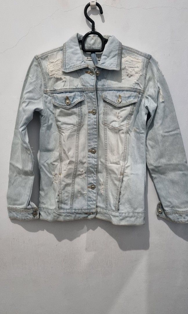 Jaket jeans stradivarius hotsell