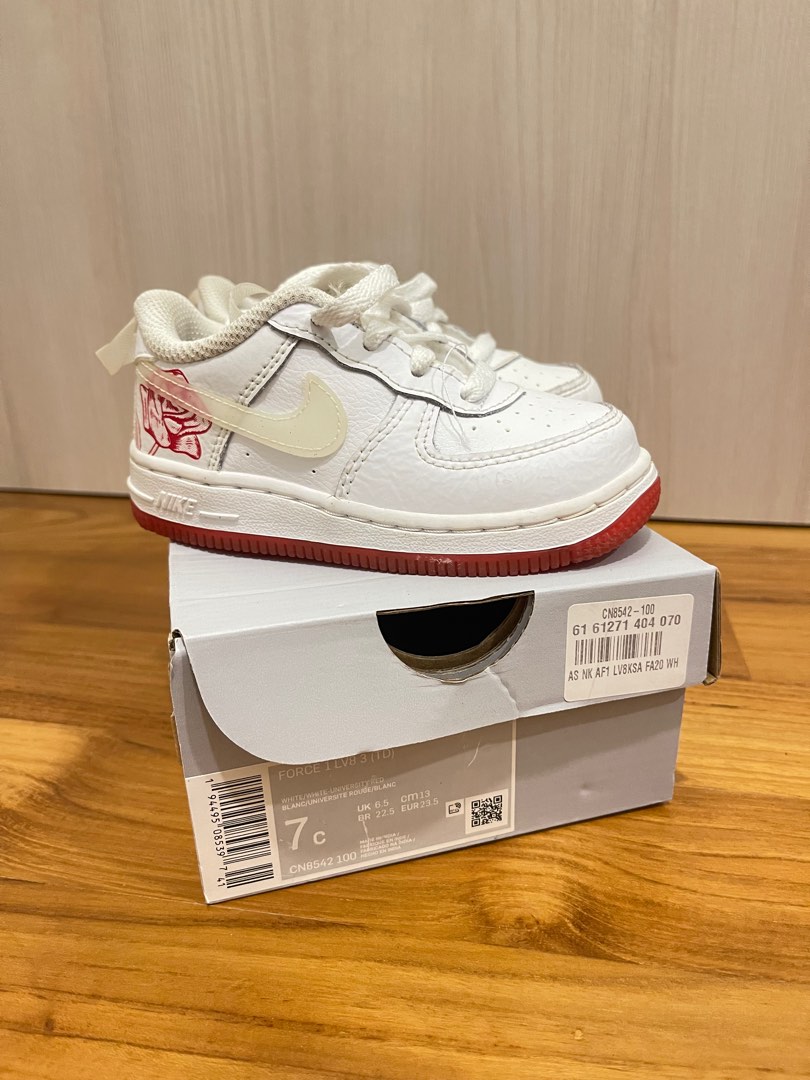 Nike air force one blanc rouge cheap