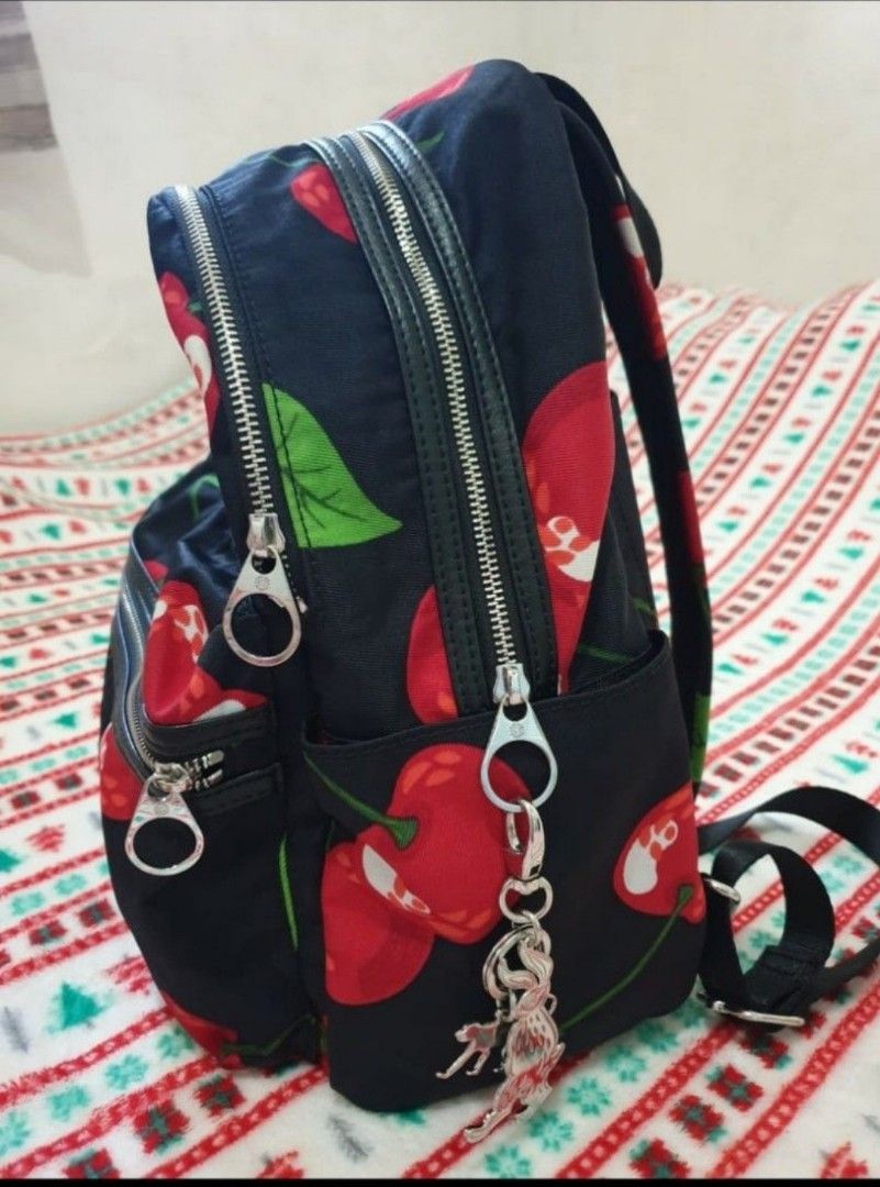 Kipling cherry backpack sale