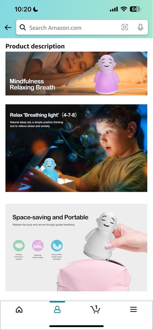 LIFVEAN Anxiety & Stress Relief Night Light for Mindfulness - Guided Visual  Meditation Tool - Relaxing Gifts for Adults Kids - Sleep Aid & ADHD Tools