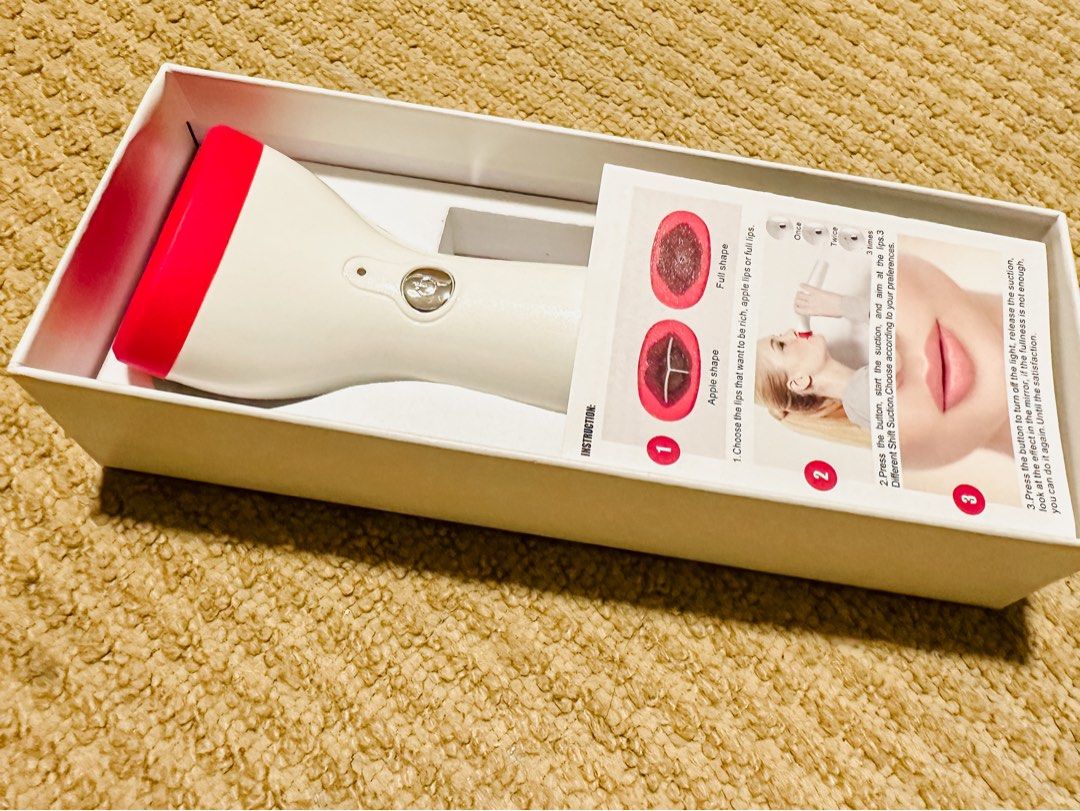 Lip Plumper Tool (Category: Makeup) located in Manila. Submitted by martinezabby (Listing ID 1281620050, Image 2). Description: Like new. Complete with box and accessories. RFS: Decluttering.