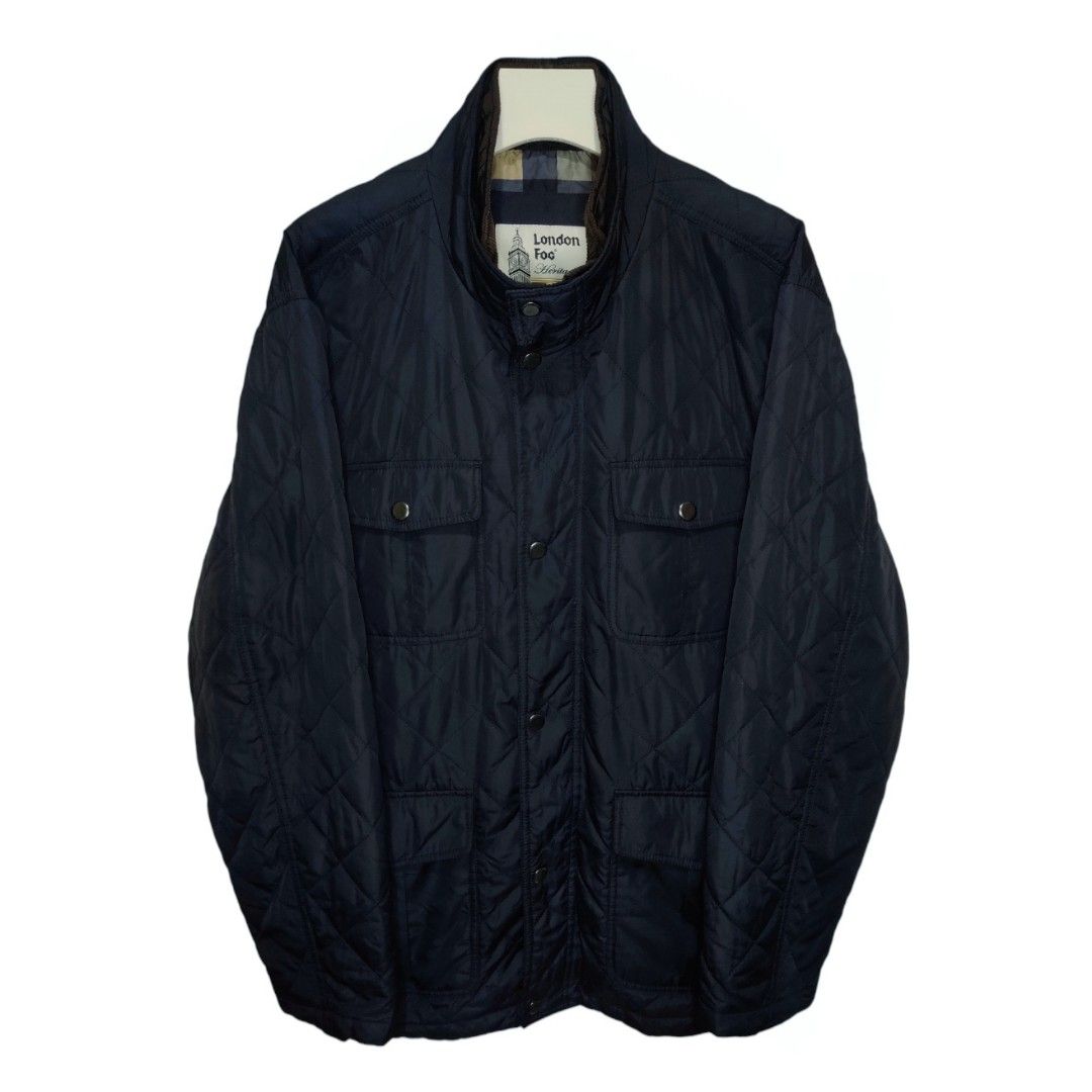 XXL LONDON FOG Men s Corduroy Trim Layered Quilted Jacket Men s Fashion Coats Jackets and Outerwear on Carousell