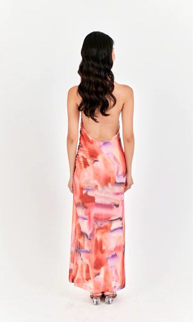 Love Ara Tie Dye Gown (Category: Evening dresses & gowns) located in Quezon City. Submitted by mdcloset (Listing ID 1281496333, Image 2). Description: Super pretty and comfy long gown!! Used once for a wedding, can pass as brand new. No when worn photos pls refer to last photo for sizing details. Can fit up to semi L frames in my opinion!.