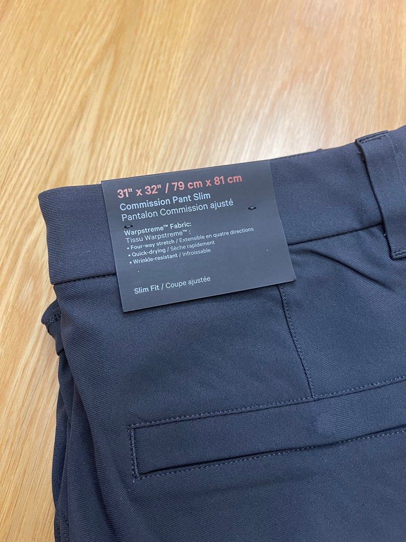 Lululemon Commission Pant Slim (28 x 32) in Navy, Men's Fashion, Bottoms,  Chinos on Carousell