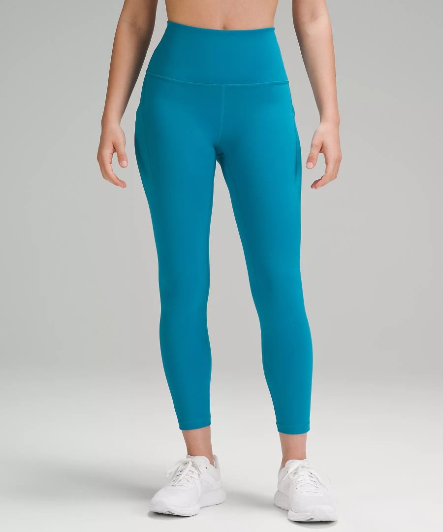 Lululemon Wunder Train High-Rise Tight with Pockets 25 (Hawaiian Blue),  Women's Fashion, Activewear on Carousell