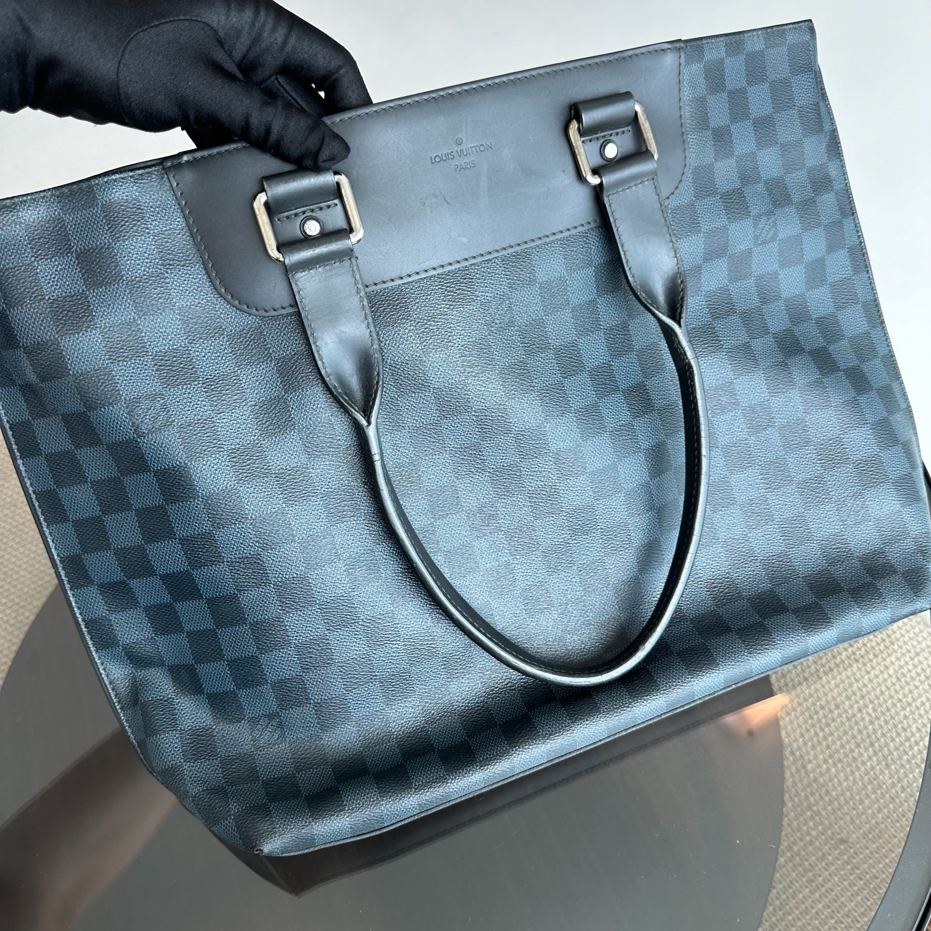 LV Louis Vuitton Cabas Voyage Damier Shoulder Tote Bag