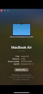 Mac Book Air 13 M2