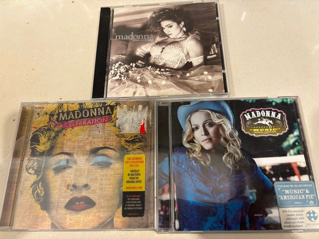 Madonna CD Bundle, Hobbies & Toys, Music & Media, CDs & DVDs on Carousell