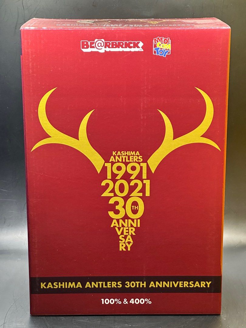 BE@RBRICK KASHIMA ANTLERS 30th ANNIVERSARY 100% & 400% ベア ...