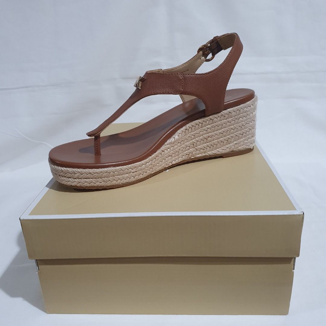 Laney saffiano leather espadrille wedge sandal deals