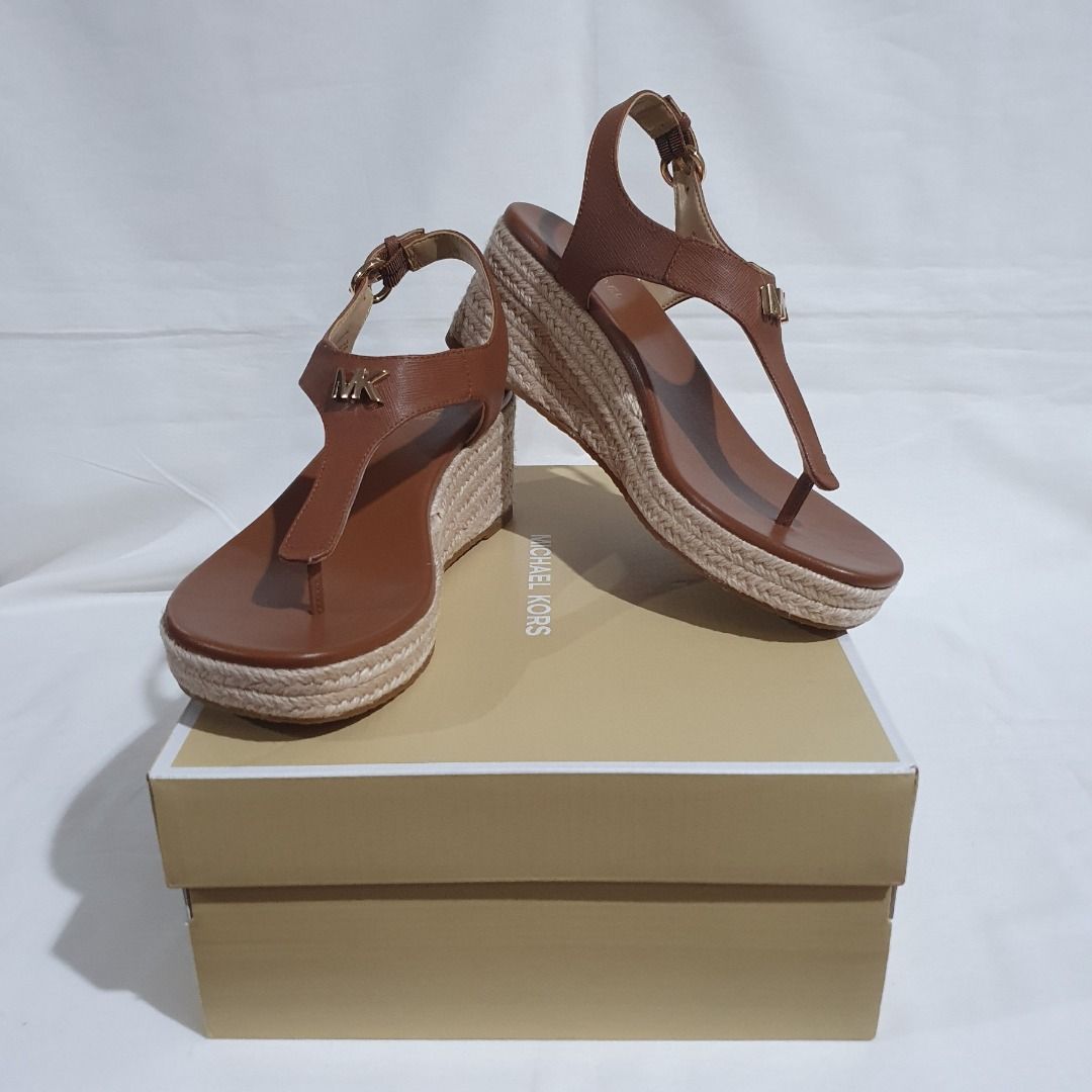 Laney saffiano leather espadrille wedge sale sandal