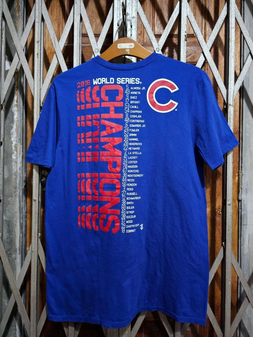 Cubs world series champions t shirt outlet