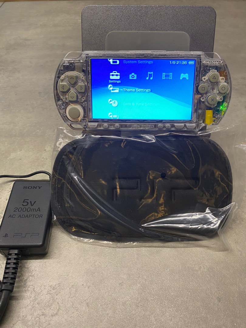 Modded PSP 1000 (TRANSPARENT), Video Gaming, Video Game Consoles
