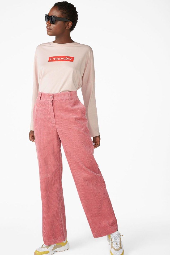 Monki Corduroy Pants, Women's Fashion, Bottoms, Jeans \u0026 Leggings on  Carousell