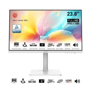 MSI MODERN MD2412PW 23.8" FHD IPS 100HZ 1MS MPRT 4MS GTG BUSINESS PRODUCTIVITY MONITOR (WHITE)