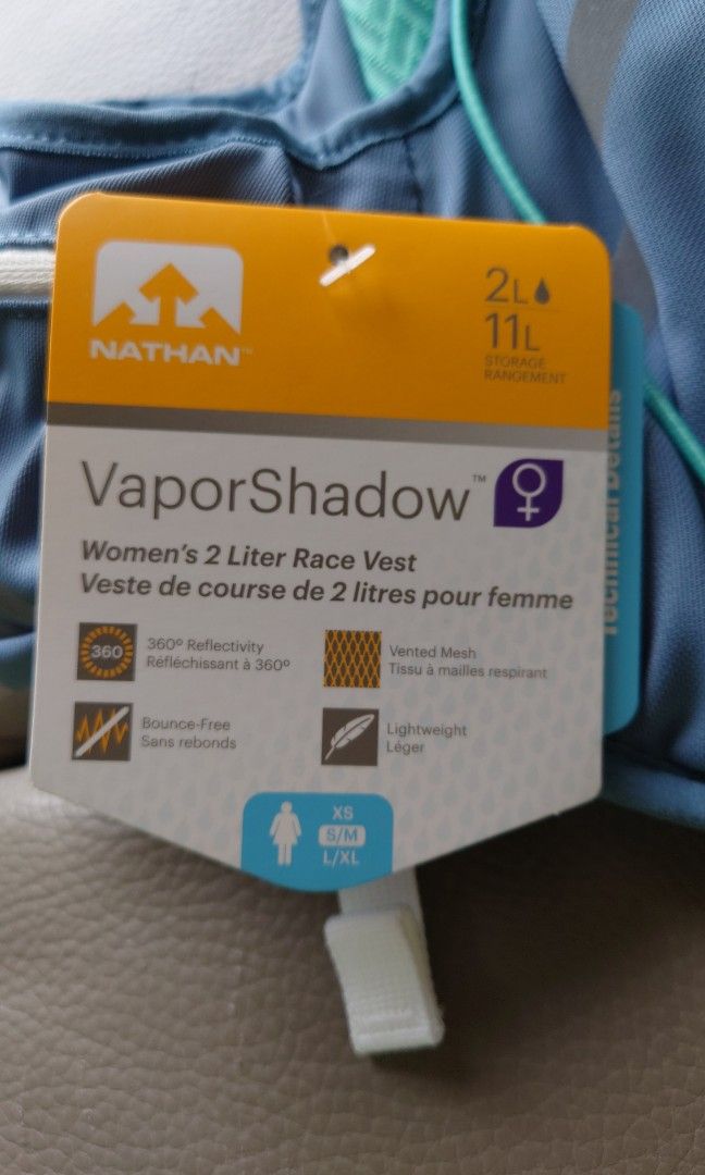 Nathan vapor shadow 11L S M
