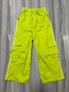 NIKE Pro Neon Yellow & Black Polka Dot Training 7/8 Tights Pants