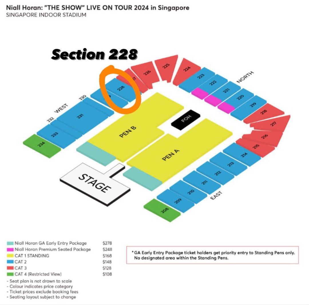 Niall Horan "The Show" 2024 Tour Tickets (Below retail), Tickets