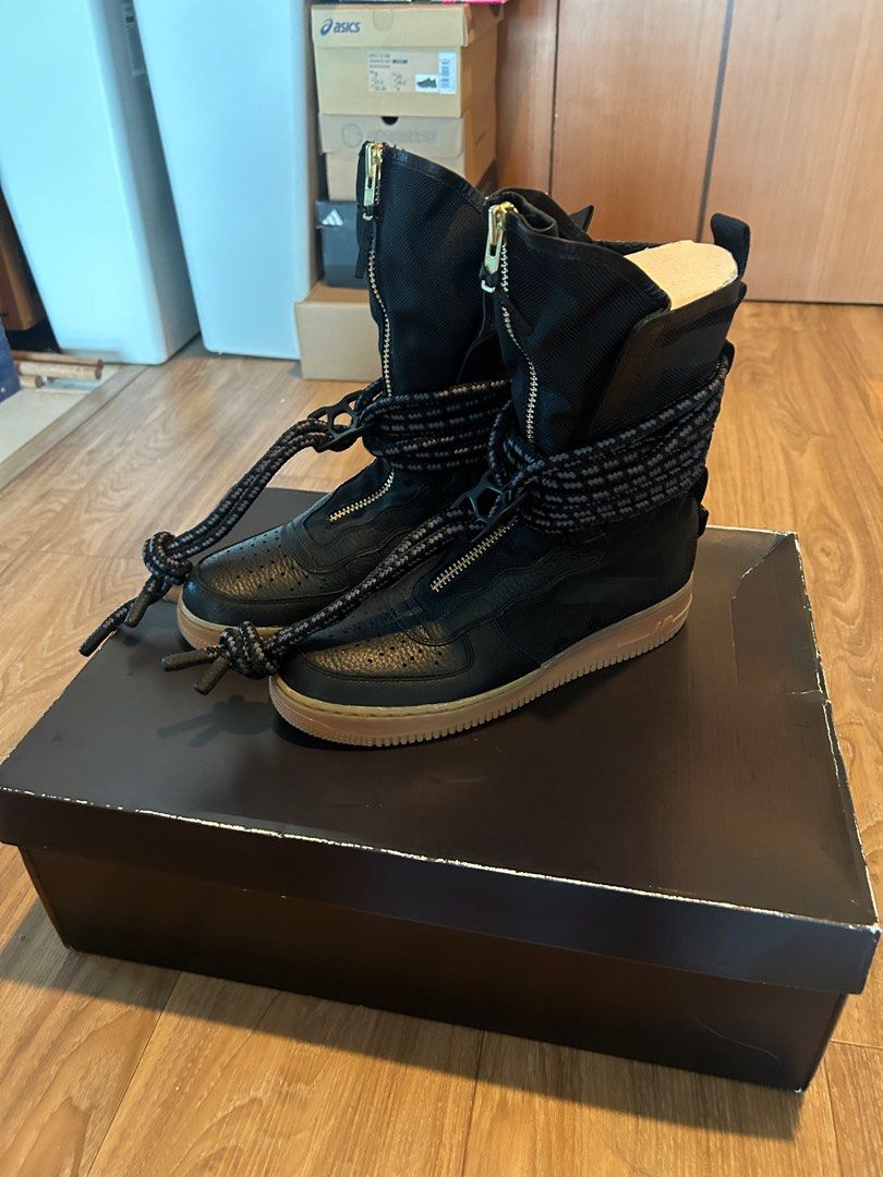Air force 1 sale black gum high