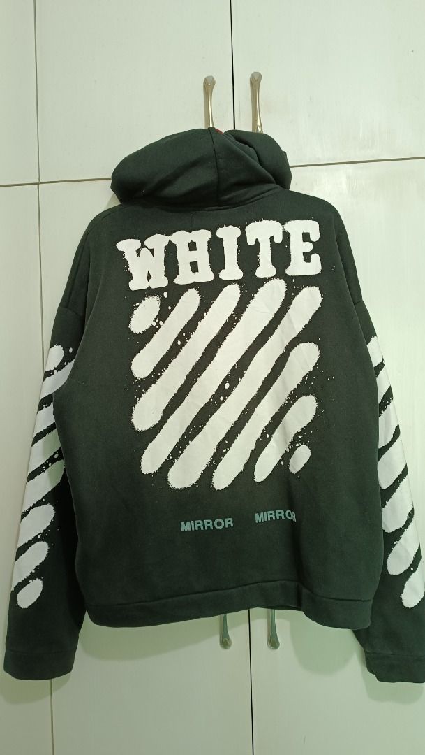 Off white hotsell diagonal spray hoodie