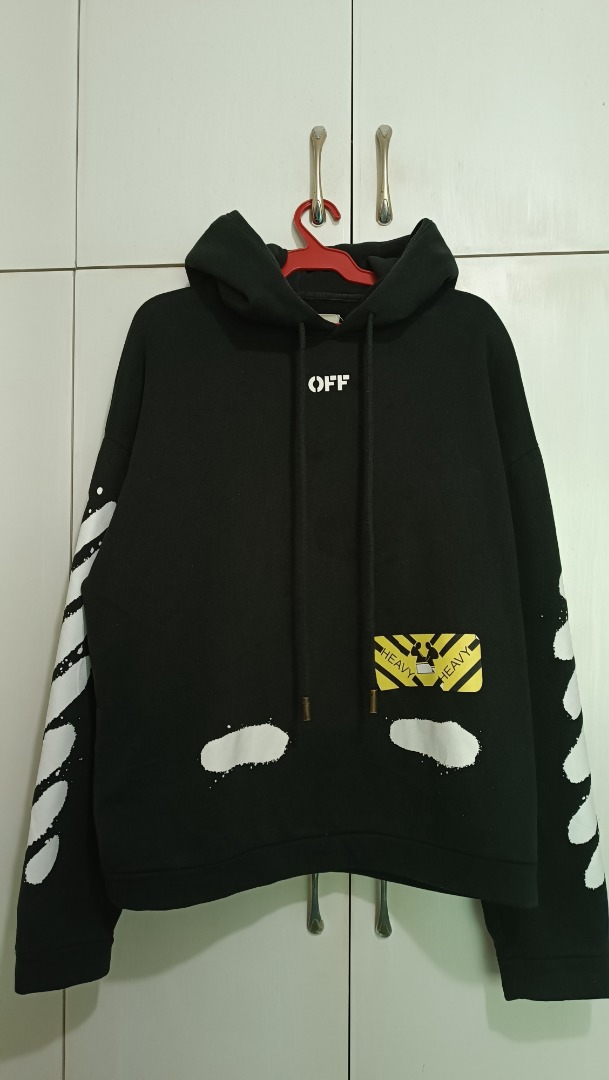 Off white diagonal sale spray hoodie
