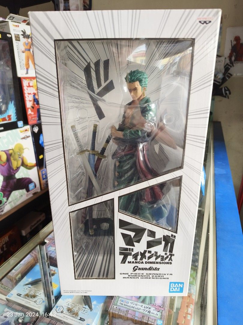 Banpresto One Piece Grandista Manga Dimensions Roronoa Zoro Figure