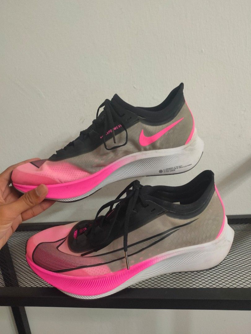 Original Nike zoom fly 3 blast pink black Men s Fashion Footwear