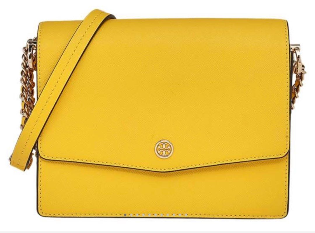 Original Tory Burch bag in yellow gold chain Luxury Bags