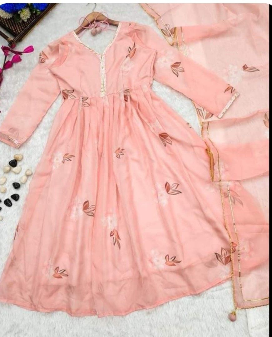 Peach colour punjabi suit Women s Fashion Dresses Sets