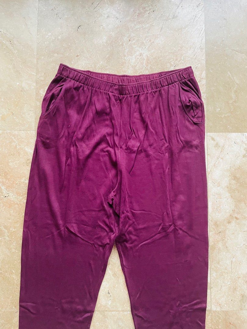Plus Size Fashion Bug Maroon Pants, Women's Fashion, Bottoms, Other Bottoms  on Carousell