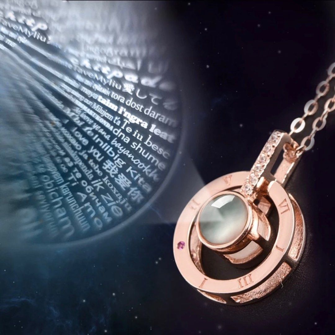 Popular 100 languages Say I LOVE YOU Memory of love necklace Women