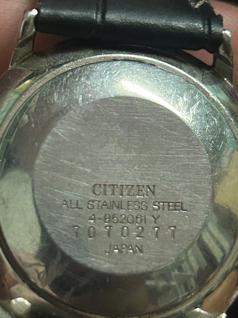 Citizen watch deals serial number