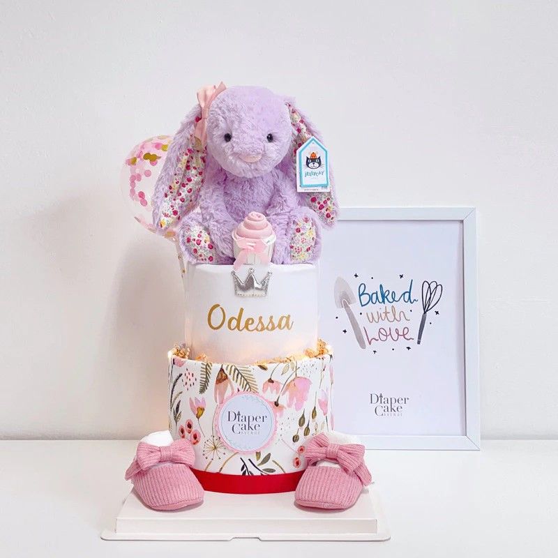 PROMO Left 1 Bunny Jellycat 100 Days old Baby Gift Hamper Food