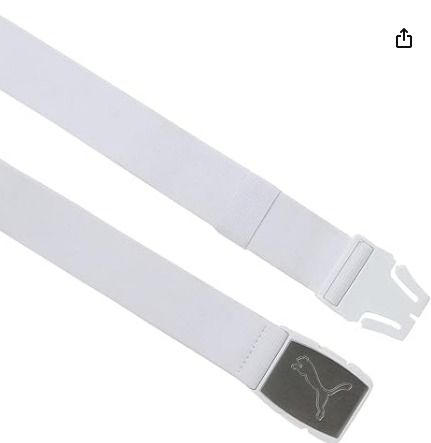 White puma top golf belt