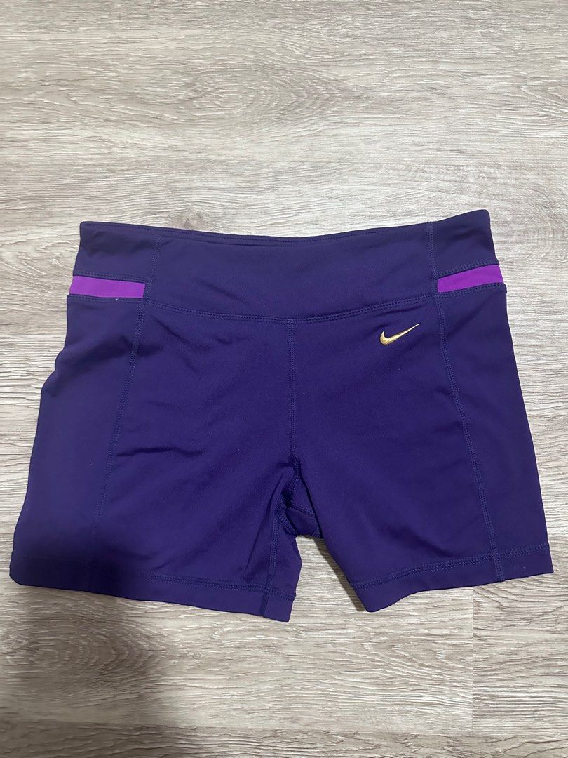 Purple Nike Dri Fit shorts