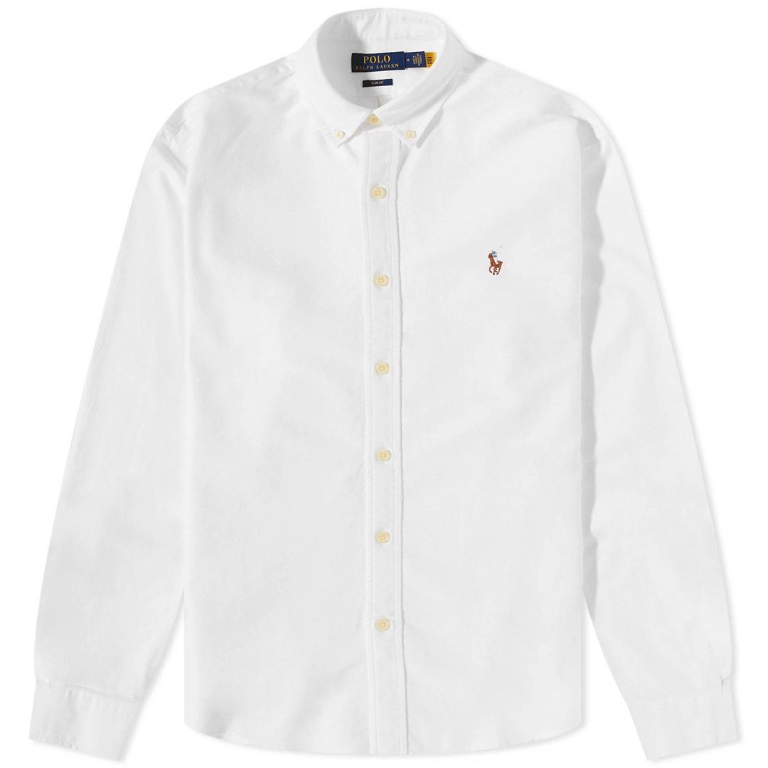 Ralph lauren white new arrivals button down shirt mens