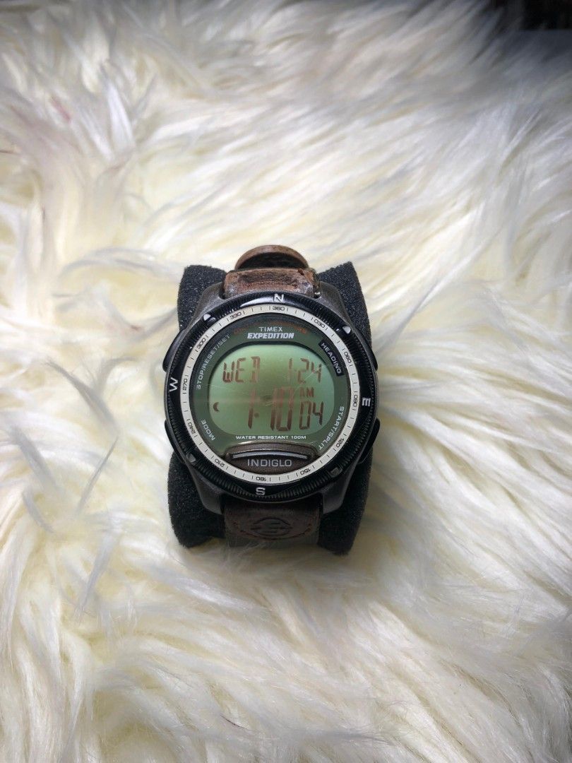 Rare Vintage Timex Expedition 865 Digital Compass Men s Fashion