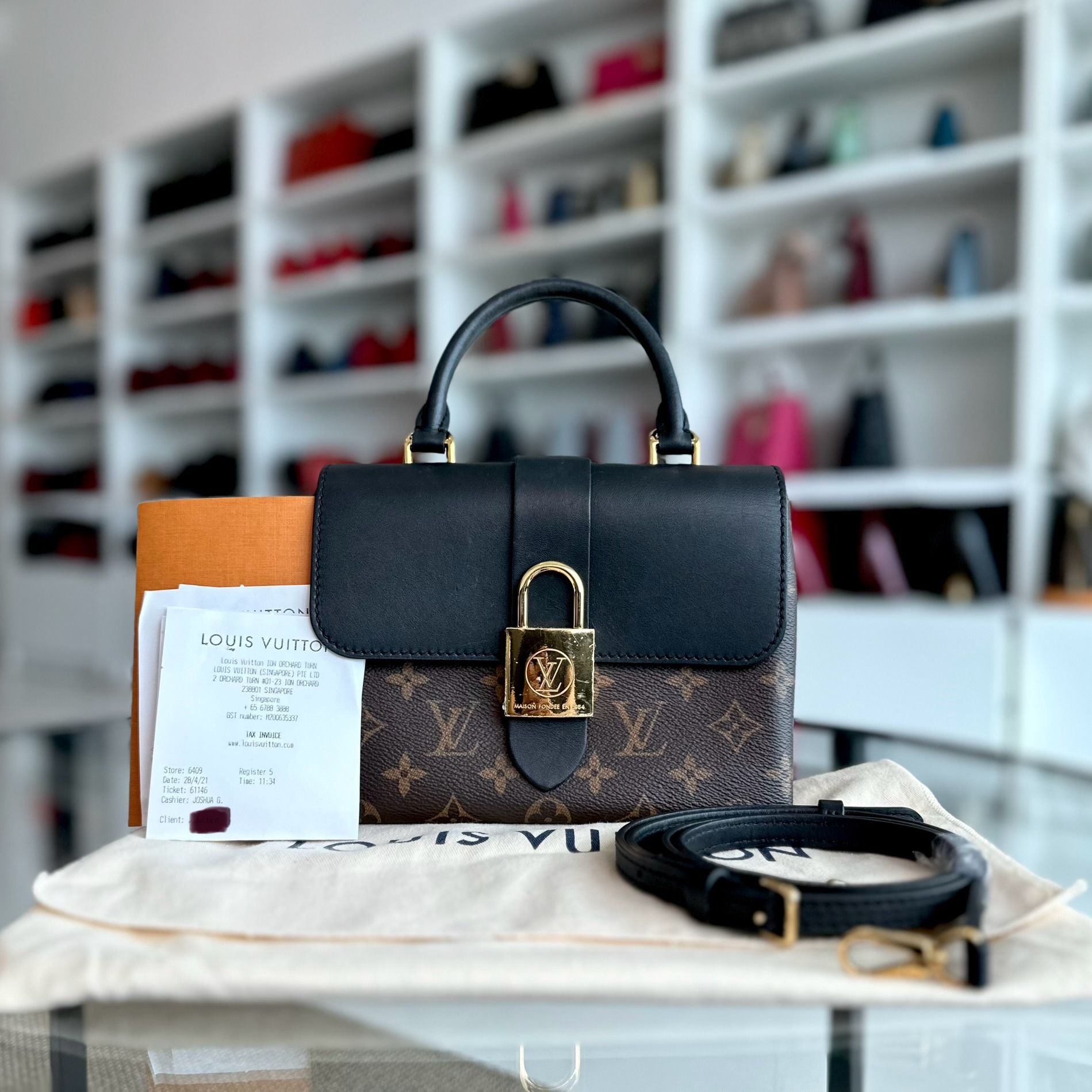 Lv deals noir bag