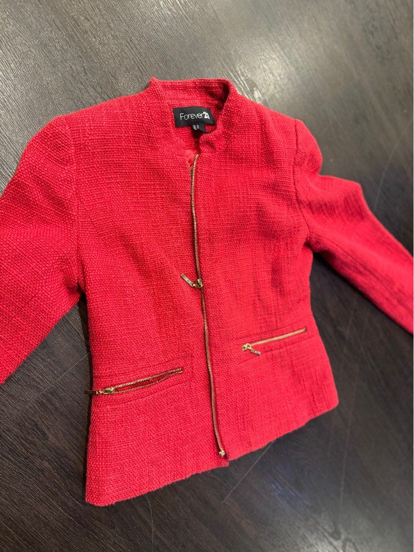 Red jacket sale forever 21