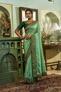 Rent Ready to Wear Saree for Wedding with Full Sleeve Bouse