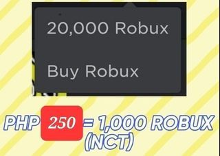 ROBUX (250 pesos = 1k robux)