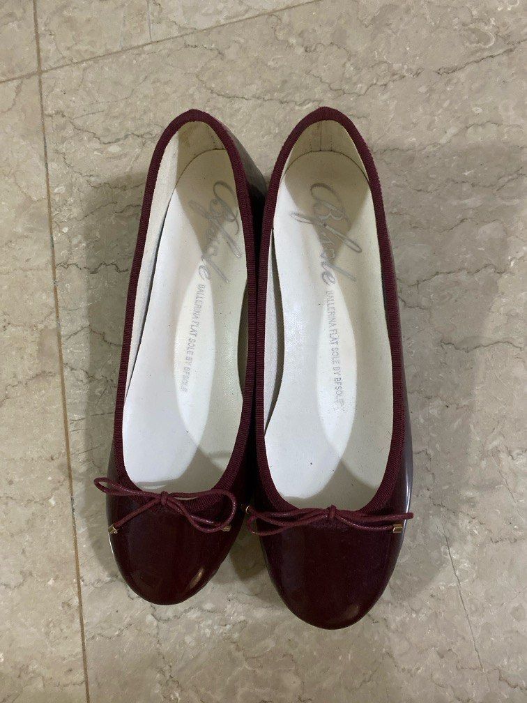 Red ballet flats best sale with ribbon