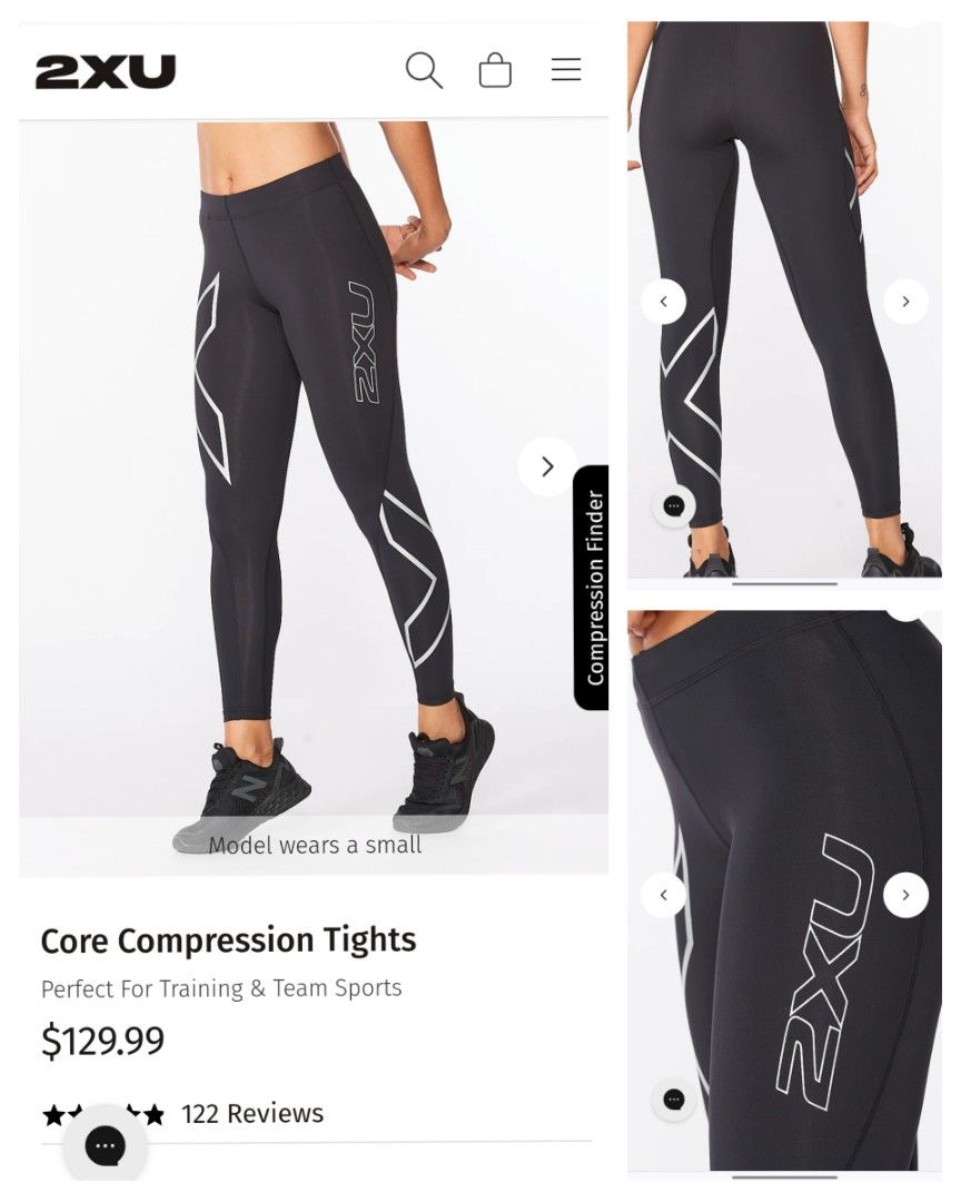 S) 2XU CORE COMPRESSION TIGHTS, Women's Fashion, Activewear on Carousell