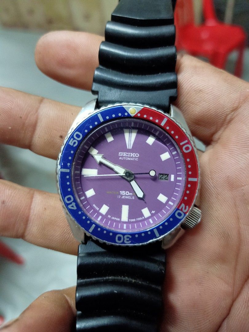 Seiko 7002 discount blue dial