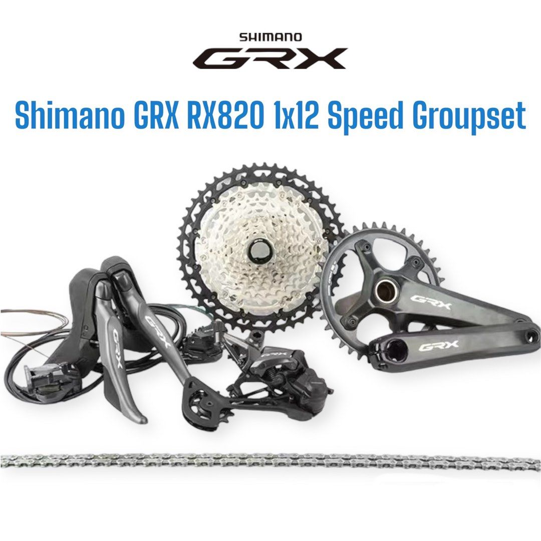 Shimano GRX RX820 1x12 Speed 2x12 Speed Gravel Groupset Sports