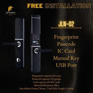 Smart Lock/Digital Lock JLN-02 FREE INSTALLATION