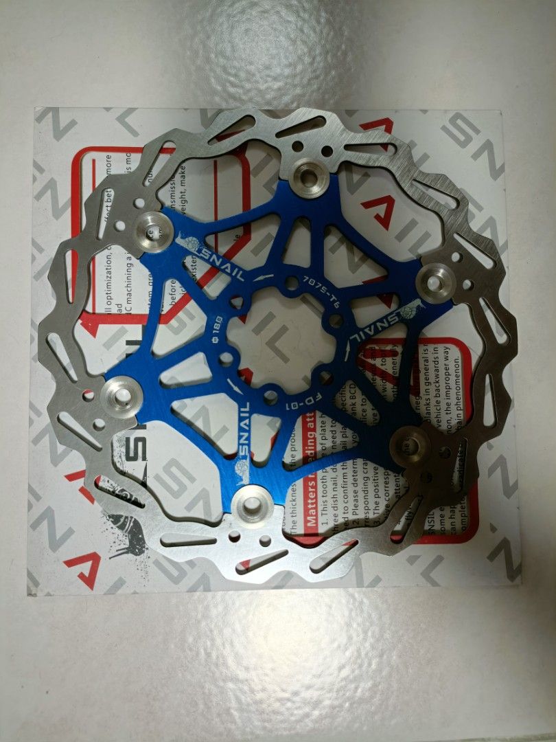 Snail Disc Rotor 180mm 160mm Sports Equipment Bicycles Parts Parts Accessories on Carousell