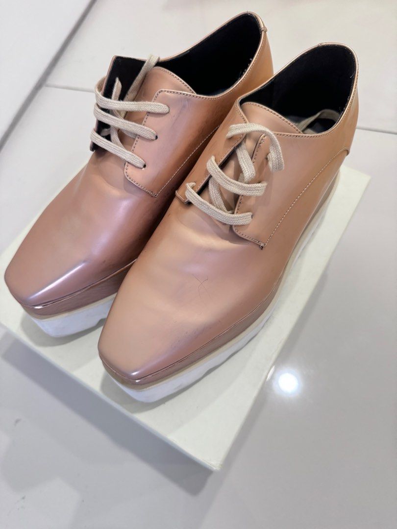 Stella McCartney rose gold shoes