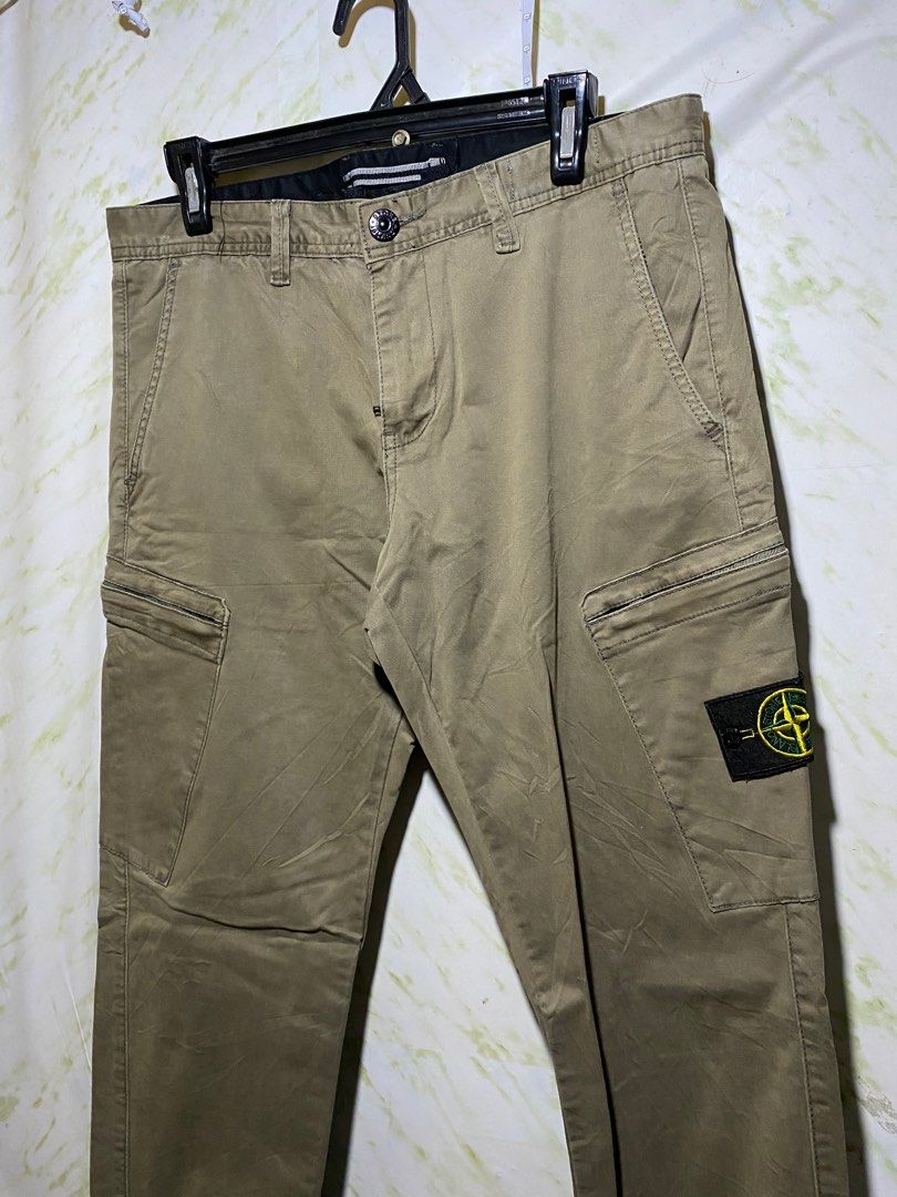 Stone Island - Cargo Trousers Tapered Slim Olive Green, Men's